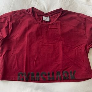Gym shark crop tee